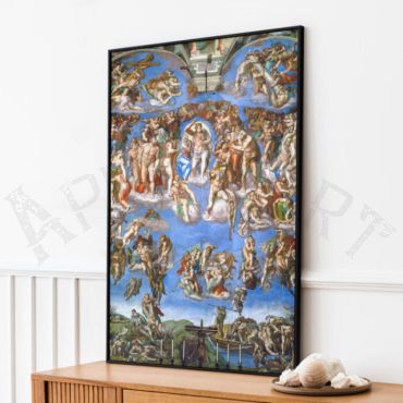 Póster El Juicio Final De Miguel Ángel - Lámina Decorativa De Arte Clásico Para Cualquier Habitación