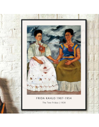 Cuadros de Famosos - Las dos Fridas de Frida Kahlo