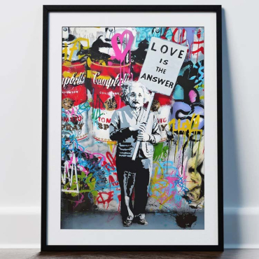 Banksy - Einstein's Love is the Answer