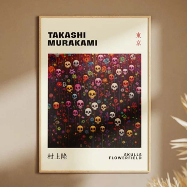 Takashi Murakami - Skulls Flowerfield