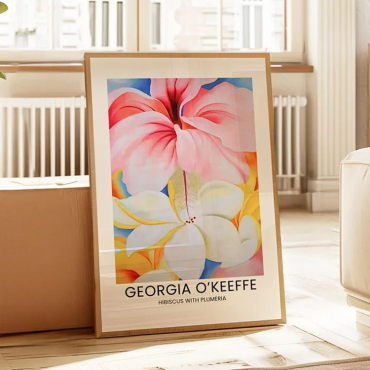 Georgia O'Keeffe - Hibiscus and Plumeria Flowers