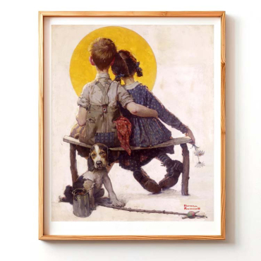 Norman Rockwell - Children's love