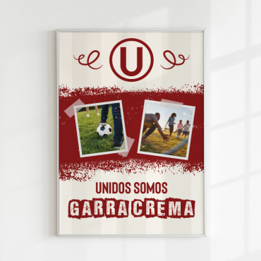 Cuadros de la U - Unidos Somos Garra Crema