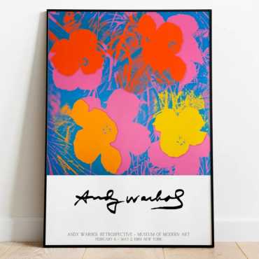 Cuadros de Famosos - Flores Abstractas de Andy Warhol