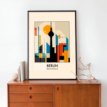 Cuadros Abstractos - Berlín Abstracto de Bauhaus