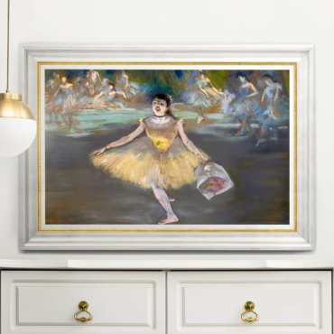 Cuadros de Famosos - Bailarinas en el Escenario de Edgar Degas