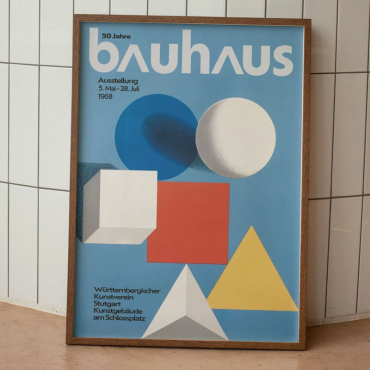 Cuadro 50 años de la Bauhaus de Herbert Bayer