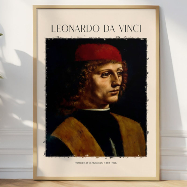 Cuadro de Da Vinci - Retrato de un Músico