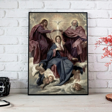 Cuadro de Diego Velázquez - La Coronación de la Virgen