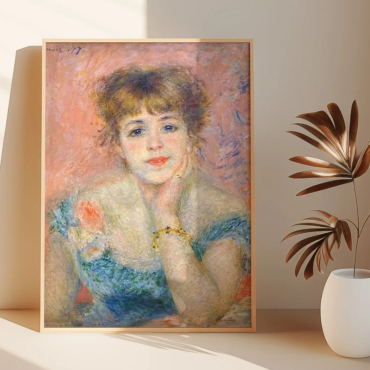 Cuadro de Pierre-Auguste Renoir - Jeanne Samary con Vestido Escotado