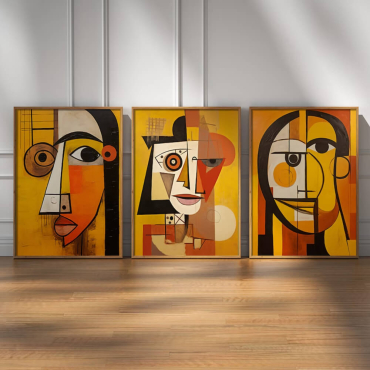 Cuadros de Picasso - La Expresión del Ser - Set de 3 -1