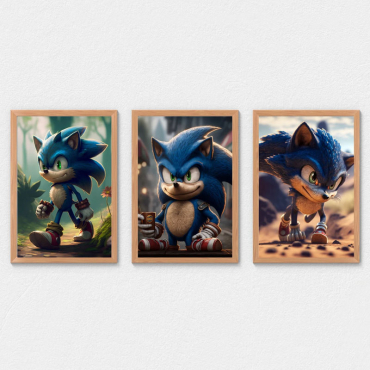 cuadros decorativos sonic the hedgehog