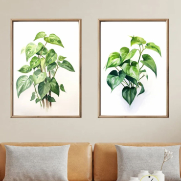 Cuadros para Sala - Plantas de Acuarela