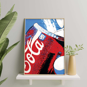 Cuadros Pop Art - Abriendo una lata de Coca Cola