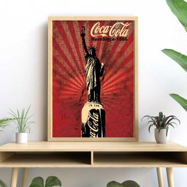 Cuadros Pop Art - Coca Cola Statue of Liberty