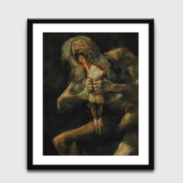 Cuadros de Famosos - Saturno Devorando a su Hijo de Goya