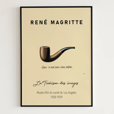 Cuadros de Famosos - La Traición de las Imágenes de René Magritte