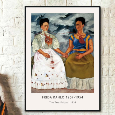 Cuadros de Famosos - Las dos Fridas de Frida Kahlo