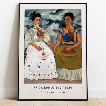 Cuadros de Famosos - Las dos Fridas de Frida Kahlo