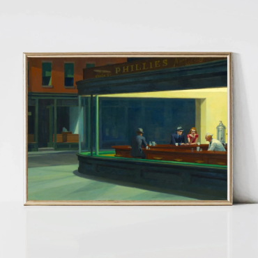 Cuadros de Famosos - Nighthawks de Edward Hopper