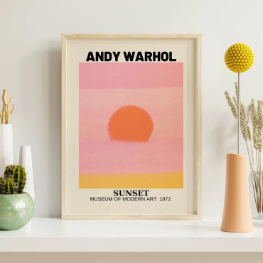 Cuadros de Famosos - Sunset de Andy Warhol