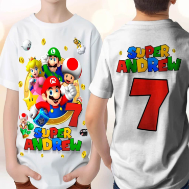 Polo personalizado - Super Mario