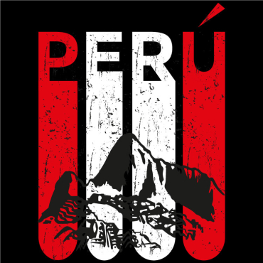 Polos de Perú - Bandera y Machu Picchu