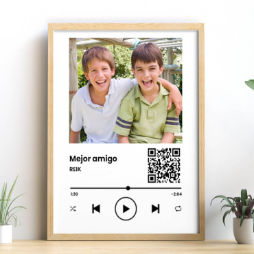 Cuadros personalizados - Cuadros Spotify con QR