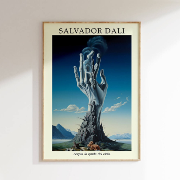 Cuadros de Famosos - Ayuda del Cielo de Dalí