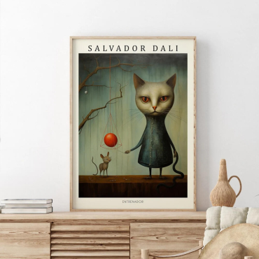 Cuadros de Salvador Dalí - Surrealismo Felino
