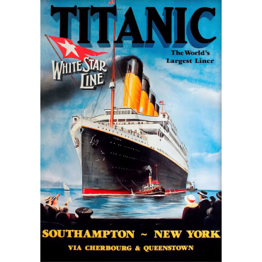 poster titanic the world's largest liner