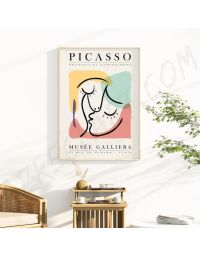 Cuadros de Famosos - Beso Abstracto de Picasso