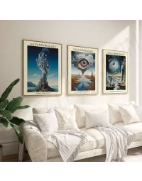 Cuadros de Famosos - Trio al estilo Dalí Set de 3