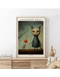 Cuadros de Salvador Dalí - Surrealismo Felino
