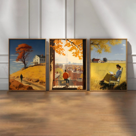 Edward Hopper - Golden Autumn - Set de 3