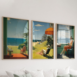 Edward Hopper - Sunny Days - Set de 3