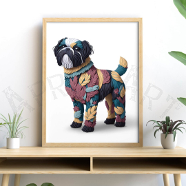 Cuadro de animales: Shih Tzu Inspirador