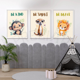 Cuadros para bebés: Frases Motivadoras - Set de 3