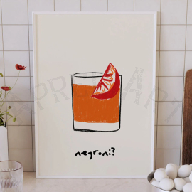 Cuadros para Bar - Cóctel Negroni