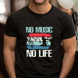 Polo Aesthetic Hombre - No Music No Life