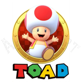 poster toad - mario bros