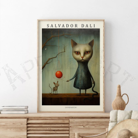 Cuadros de Salvador Dalí - Surrealismo Felino