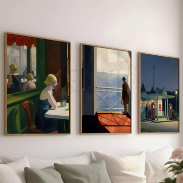 Edward Hopper - American nights - Set de 3