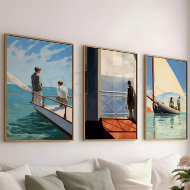 Edward Hopper - Sea ​Breeze - Set de 3