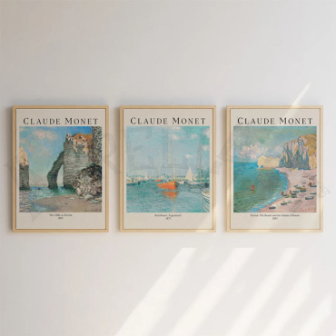 Claude Monet - The Way of the Sea - Set de 3