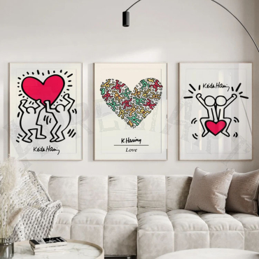 Keith Haring - Love in Three Acts - Set de 3