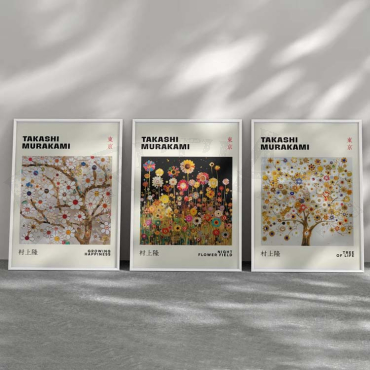 Takashi Murakami - Bright Flowers - Set de 3