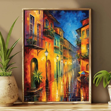 Leonard Afremov - Mediterranean village Street