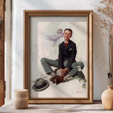 Norman Rockwell - Young man in love