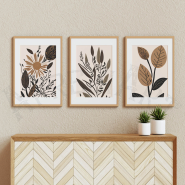 Cuadros de plantas: Arte Botánico - Set de 3